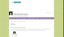 
							         Clients - The Nord Center Patient Portal								  
							    