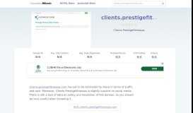 
							         Clients.prestigefitnessaz.com website. Prestige Fitness – Client Portal.								  
							    