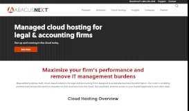 
							         ClientTrack Hosting - AbacusNext								  
							    