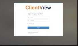 
							         ClientView | Login to your account								  
							    