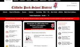 
							         Cliffside Park School District								  
							    