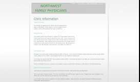 
							         Clinic Information - Patient Portal								  
							    