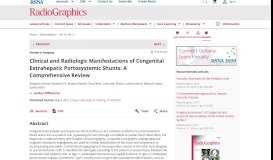 
							         Clinical and Radiologic Manifestations of Congenital Extrahepatic ...								  
							    