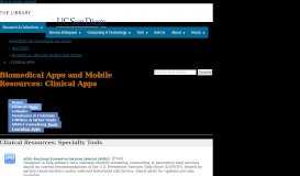 
							         Clinical Apps - Biomedical Apps and Mobile Resources - LibGuides at ...								  
							    