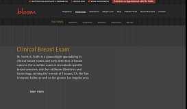 
							         Clinical Breast Exam - Bloomobgyn								  
							    