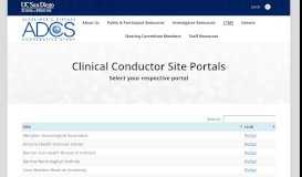 
							         Clinical Conductor Site Portals – ADCS								  
							    