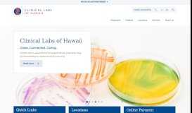 
							         Clinical Labs of Hawaii | Welcome								  
							    