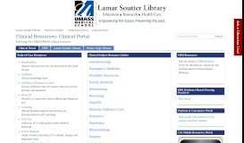 
							         Clinical Portal - Clinical Resources - Resource Guides at University of ...								  
							    
