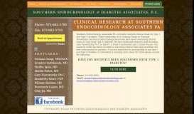 
							         Clinical Research at Southern Endocrinology Associates PA ...								  
							    
