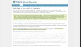 
							         Clinical Scenarios - MBChB Portal - The University of Auckland								  
							    