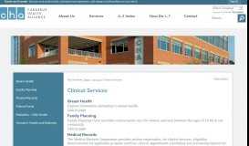 
							         Clinical Services | Cabarrus Health Alliance, NC - Official Website								  
							    