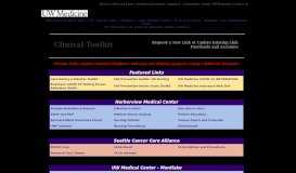 
							         Clinical Toolkit - UW Medicine Online Information Portal								  
							    