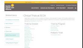 
							         Clinical Trials at SCCA | Seattle Cancer Care Alliance								  
							    