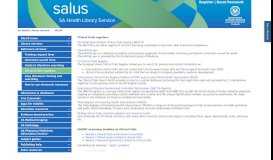 
							         Clinical trials registers - SALUS - LibGuides at South Australian Health ...								  
							    