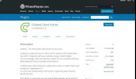 
							         Clinked Client Portal – WordPress plugin | WordPress.org								  
							    