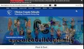 
							         Clinton County Schools: Home								  
							    