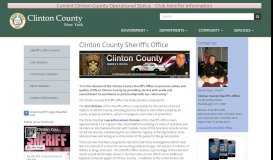 
							         Clinton County Sheriff's Office | Clinton County New York								  
							    