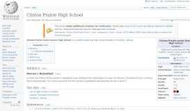 
							         Clinton Prairie High School - Wikipedia								  
							    