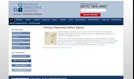 
							         Clinton Township Office Opens - Michigan Head and Spine Institute								  
							    