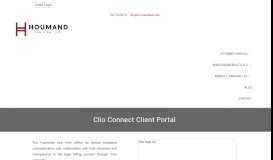 
							         Clio Connect Client Portal Information - Houmand Law Firm, LTD.								  
							    