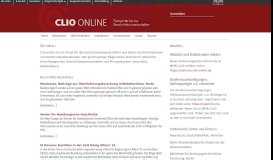 
							         Clio-online - Fachportal Geschichte & Geschichtswissenschaft								  
							    
