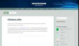 
							         Clixten.info | tricktechzone								  
							    
