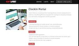 
							         ClockIn Portal - Softxpert								  
							    