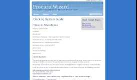 
							         Clocking System Guide - Procure Wizard								  
							    