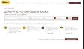 
							         Clopay Residential Garage Doors: Where to Buy & Repair								  
							    