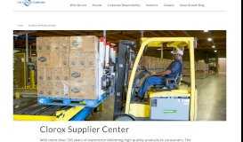
							         Clorox Supplier Center | The Clorox Company								  
							    