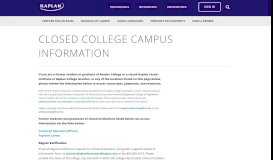 
							         Closed College Campus Information - Kaplan								  
							    
