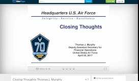 
							         Closing Thoughts Thomas J. Murphy - ppt download - SlidePlayer								  
							    