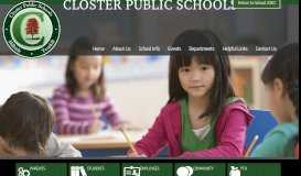 
							         Closter Public Schools: Home								  
							    