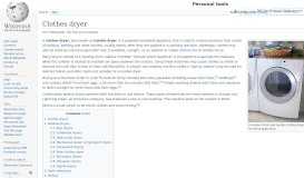 
							         Clothes dryer - Wikipedia								  
							    