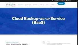 
							         Cloud Backup-as-a-Service - Encore Technologies								  
							    