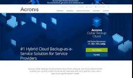
							         Cloud Backup as a Service for Service Providers - MSP Backup - Acronis								  
							    