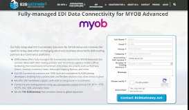 
							         Cloud based fully integrated EDI for MYOB Advanced - B2BGateway								  
							    