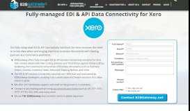 
							         Cloud based fully integrated EDI for Xero - B2BGateway								  
							    