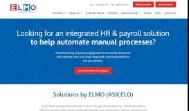 
							         Cloud-based HR & Payroll Software Solutions | ELMO Software								  
							    