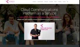 
							         Cloud Communications Platform | CPaaS | UCaaS | WebRTC								  
							    