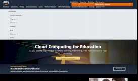 
							         Cloud Computing for Education - Amazon Web Services								  
							    