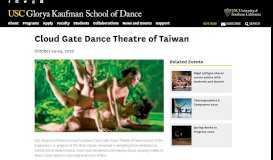 
							         Cloud Gate Dance Theatre of Taiwan | USC Glorya Kaufman School of ...								  
							    