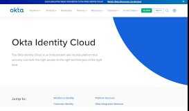 
							         Cloud Identity and Access Management (IAM) Products | Okta								  
							    