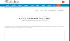 
							         Cloud Providers - Zimbra Email								  
							    