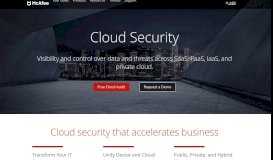 
							         Cloud Security Solutions | McAfee								  
							    