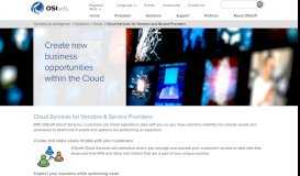 
							         Cloud Services for Vendors & Service Providers - OSIsoft								  
							    