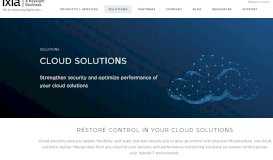 
							         Cloud Solutions | Ixia								  
							    
