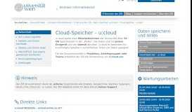 
							         Cloud-Speicher – u:cloud - Zentraler Informatikdienst								  
							    