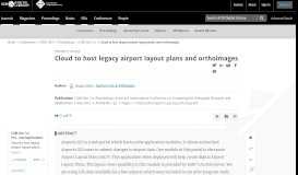 
							         Cloud to host legacy airport layout plans and ... - ACM Digital Library								  
							    