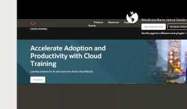 
							         Cloud Training - Oracle								  
							    